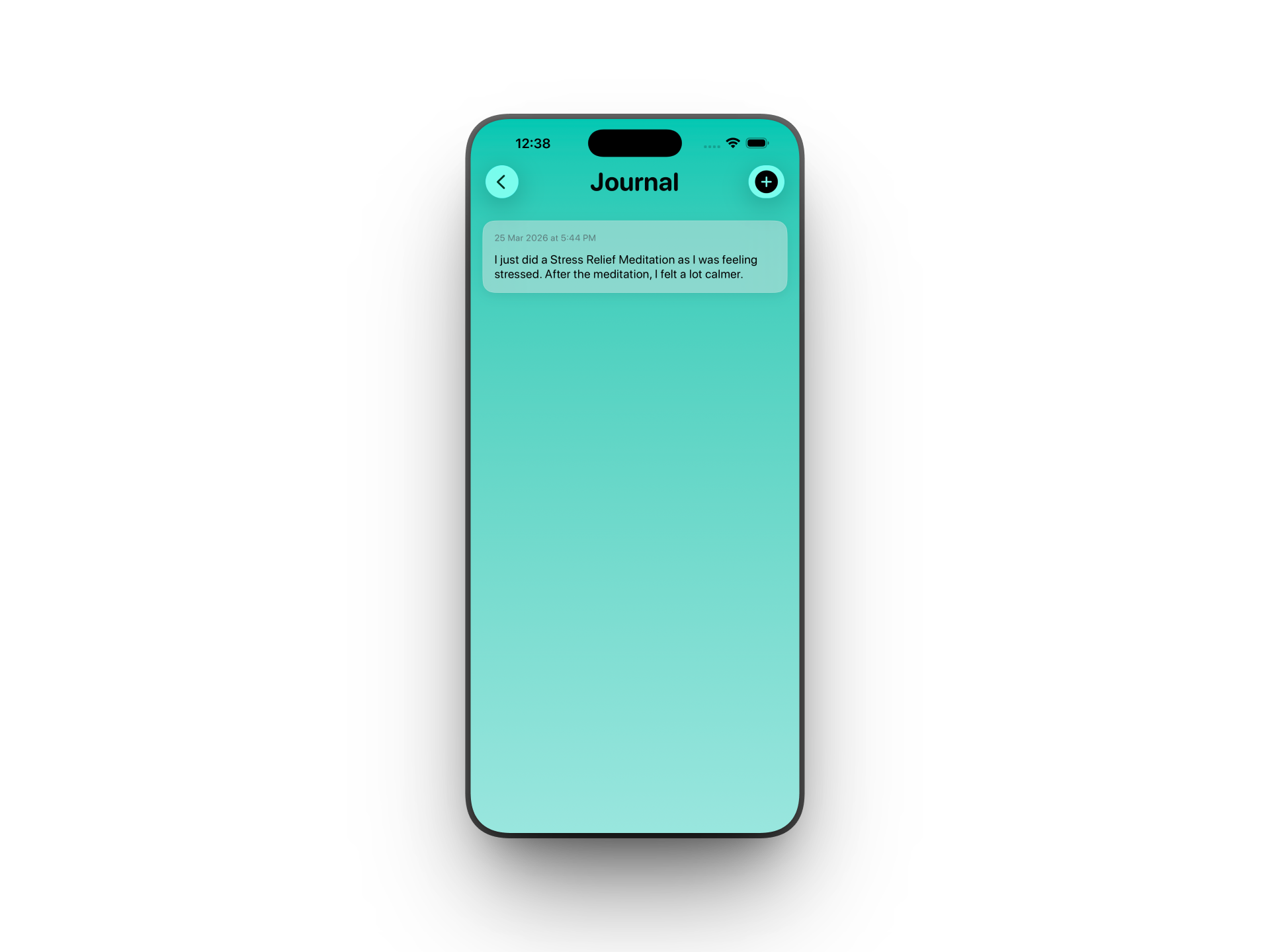 Journal screen